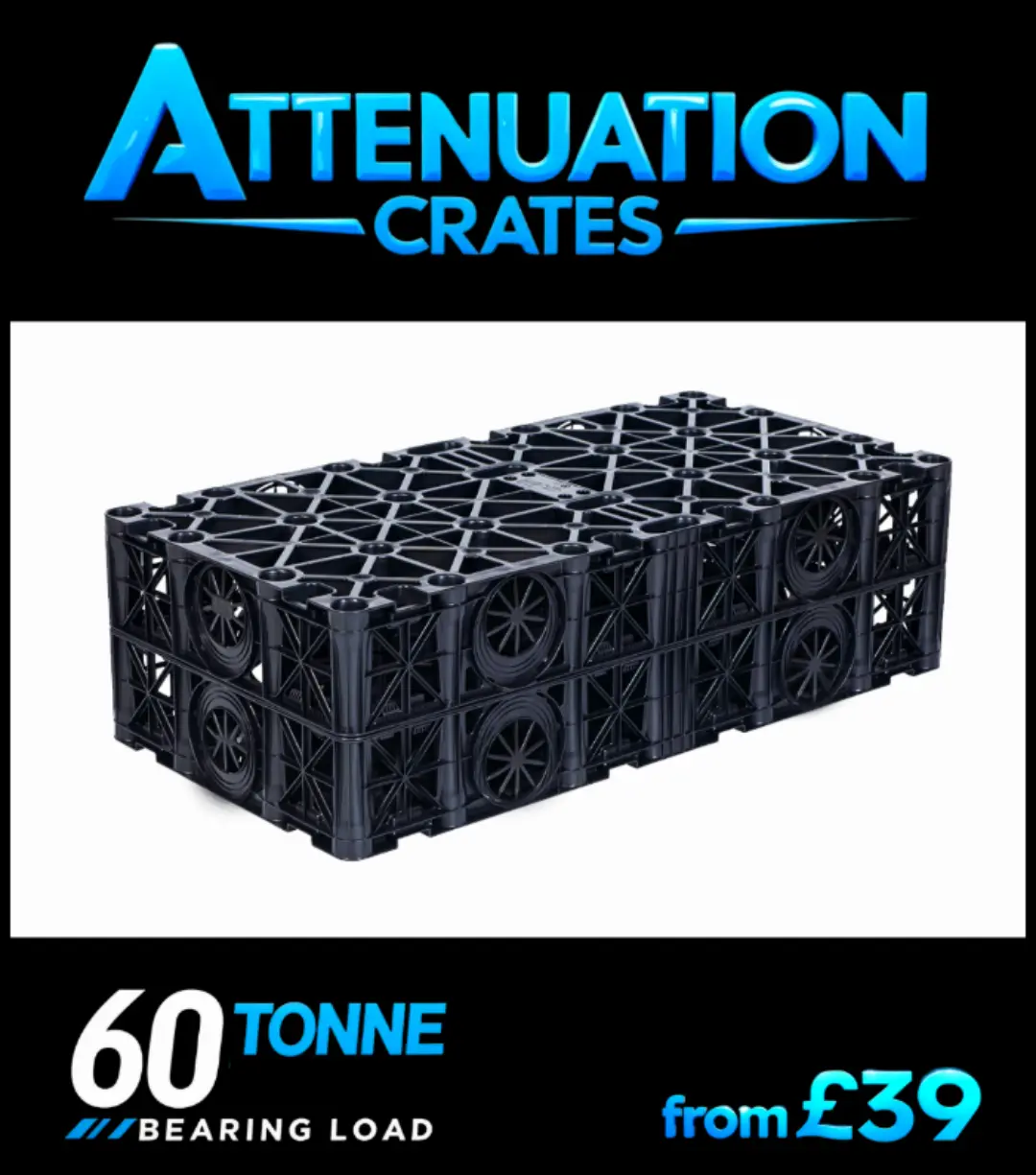 Attenuation Crate 60 Tonne Load Capacity.